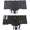 Laptop Backlit Keyboard with Pointer Replacement for Dell Latitude E5450 E7450 0D19TR D19TR PK1313D4B00 SN7230BL 13102900091 US Layout Black Color