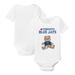 Infant Tiny Turnip White Toronto Blue Jays Girl Teddy Bodysuit