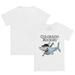 Infant Tiny Turnip White Colorado Rockies Shark Team T-Shirt
