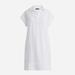 V-neck Shirtdress In Soft Gauze