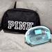 Pink Victoria's Secret Bags | 2pc Victoria's Secret Vs Pink Makeup Bags | Color: Black/Blue | Size: Os