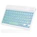 UX030 Lightweight Ergonomic Keyboard with Background RGB Light Multi Device slim Rechargeable Keyboard Bluetooth 5.1 and 2.4GHz Stable Connection Keyboard for Motorola Moto G Stylus (2021)