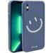 Case for iPhone Xs Max (6.5 inch) TPU Phone Cover for iPhone Xs Max Protective Camera Protection Cover for Women Girls Blue Smiley Face