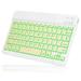 UX030 Lightweight Ergonomic Keyboard with Background RGB Light Multi Device slim Rechargeable Keyboard Bluetooth 5.1 and 2.4GHz Stable Connection Keyboard for Lenovo Ideapad L340 Laptop