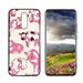 Compatible with LG Solo LTE Phone Case Cow-Print-Abstract-Art-Black-White-Pink-Cute34 Case Men Women Flexible Silicone Shockproof Case for LG Solo LTE