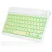 UX030 Lightweight Ergonomic Keyboard with Background RGB Light Multi Device slim Rechargeable Keyboard Bluetooth 5.1 and 2.4GHz Stable Connection Keyboard for Lenovo Flex 5 2-in-1 Laptop