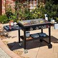 Uniflame Classic Black Gas Griddle BBQ Barbecue