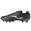 Joma Men's Firm Ground Football Soccer Cleats Shoes, Black-gold-blue, 6.5 UK
