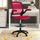 Veer Drafting Chair - Reception Desk Chair - Flip-Up Arm Drafting Chair by Modway Plastic/Acrylic in Red/Brown | 49.5 H x 26 W x 26 D in | Wayfair