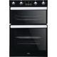 Belling BI902FP Built In Electric Double Oven - Black - A/A Rated