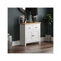 Vida Designs Arlington 2 Drawer, 2 Door Compact Sideboard - White