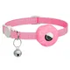Dog Collar Holder for Air Tags Cats Collars with Bell Glowing in the Dark