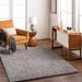 Amnon 7'10" x 10' Modern Light Gray/Dark Gray/Taupe/Multi Brown/Eggplant Area Rug - Hauteloom