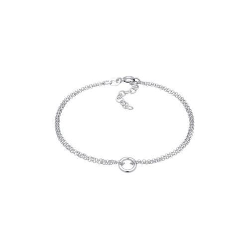 Elli - Basic Kreis Rund Geo Minimal 925 Silber Armbänder & Armreife 1 ct Damen