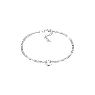 Elli Basic Kreis Rund Geo Minimal 925 Silber silberfarben Damen Image