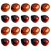 20pcs Chinese Chestnuts Simulated Nut Ornaments Creative Desktop Decor Photography Prop for Home Shop Mixed Size