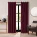 Eclipse Luxury Cotton Velvet 100% Blackout Grommet Curtain Panel 100% Cotton in Brown | 96 H x 50 W in | Wayfair 28628203405