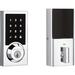 Kwikset Single Cylinder Electronic Deadbolt w/ SmartKey Zinc in Gray | 4.28 H x 4 W x 4.28 D in | Wayfair KW9160308