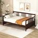 Full Size Daybed Vintage Side Rail, Wooden Sofa Bed, Solid Wood Slats Support, Bedroom Funiture (Different Exact Size)