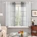 Deconovo Ombre Grommet Sheer Curtain Panel Pair (2 Panel)