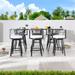 Patio Festival Outdoor 6-Person Square Dining Set