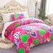 Kids Comforter Sherpa Set Twin Size with Pillow Sham Heart