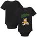 Infant Tiny Turnip Black Oakland Athletics Teddy Boy Bodysuit