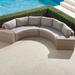 Pasadena II 4-pc. Modular Sofa Set in Dove Finish - Glacier with Canvas Piping - Frontgate