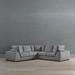 Declan Modular Collection - Right-Facing Sofa, Right-Facing Sofa in Deep Mauve Velvet - Frontgate