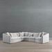 Pippa Modular Collection - Right-Facing Loveseat, Right-Facing Loveseat in Breeze Velvet - Frontgate