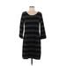 Gap Outlet Casual Dress - Shift: Black Stripes Dresses - Women's Size Medium