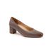 Extra Wide Width Women's Daria Pump by Trotters in Taupe (Size 8 1/2 WW)