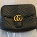 Gucci Bags | Gucci Calfskin Matelasse Sylvie Web Small Gg Marmont Top Handle Shoulder Bag | Color: Black | Size: Os