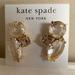 Kate Spade Jewelry | Kate Spade Ny Crystal Clear Cluster Earrings 14k Gold Filled Posts | Color: Gold | Size: Os