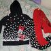 Disney Matching Sets | Disney H&M Girls Outfit Mix Match Polka Dot Minnie Mouse 6/7 | Color: Black/Red | Size: 6g