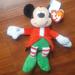 Disney Other | Mickey And Minnie Bean Bag Christmas Santa Plush Small | Color: Green/Red | Size: Osb