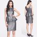 Kate Spade Dresses | Kate Spade Andi Metallic Peplum Sheath Cocktail Dress \\ 8 | Color: Gray/Silver | Size: 8