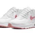 Nike Shoes | Nike Air Max 90 Leather Unisex Men Size 6.5 = Women Size 8 Shoes White/Pink New | Color: Pink/White | Size: 6.5