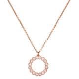 Kate Spade Jewelry | Kate Spade Rose Gold Full Circle Crystal Pendant Necklace | Color: Pink | Size: Os
