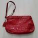 Coach Bags | Coach Red Patent Leather Small Purse Wristlet Pouch Clutch | Color: Red | Size: Os