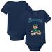 Infant Tiny Turnip Navy Seattle Mariners Teddy Boy Bodysuit