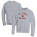 Men's Champion Gray Oklahoma Sooners Alumni Logo Arch Pullover Sweatshirt