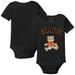 Infant Tiny Turnip Black San Francisco Giants Girl Teddy Bodysuit