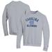 Men's Champion Gray North Carolina Tar Heels Alumni Logo Arch Pullover Sweatshirt