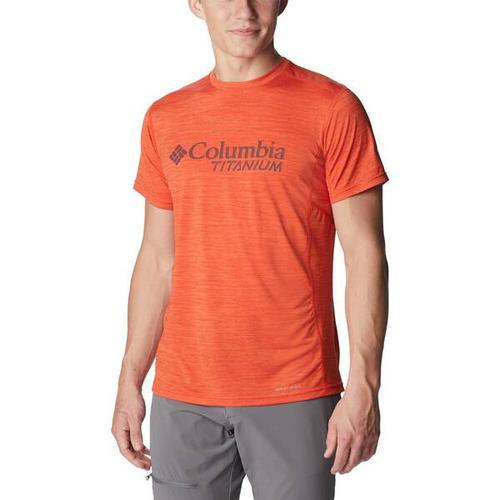 COLUMBIA-Herren-Oberteil-M Titan Pass™ Graphic Tee, Größe M in Orange