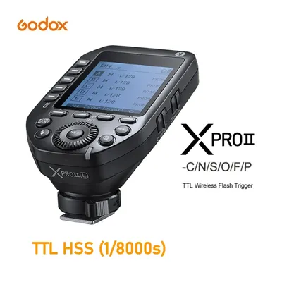Godox-Déclencheur de flash sans fil XPro II TTL transmetteur HSS 2.4G grand écran Bluetooth pour