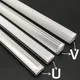 Support de canal en aluminium pour bande lumineuse LED profil d'infraction d'angle barre