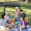 Barbecue d'extérieur pliable et Portable poêle à charbon de bois et carbone pour la cuisson des