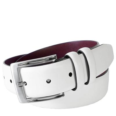 Stacy Adams Russell Belt White 36 Synthetic