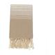 Deco Arts - Fouta en coton miami 100x200cm beige - Beige